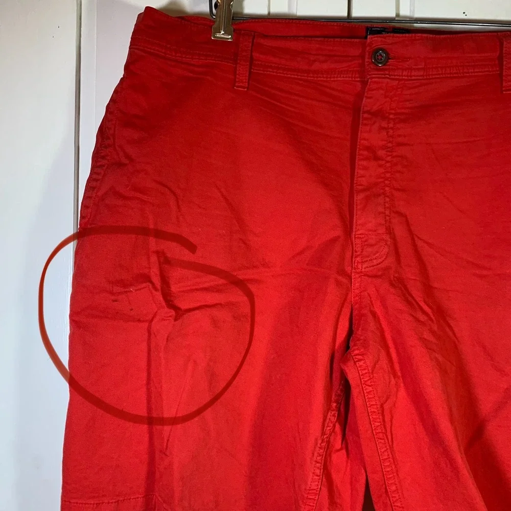 The North Face Mens Red Chino Shorts Size 38 Regular Hiking Outdoor Utility READ